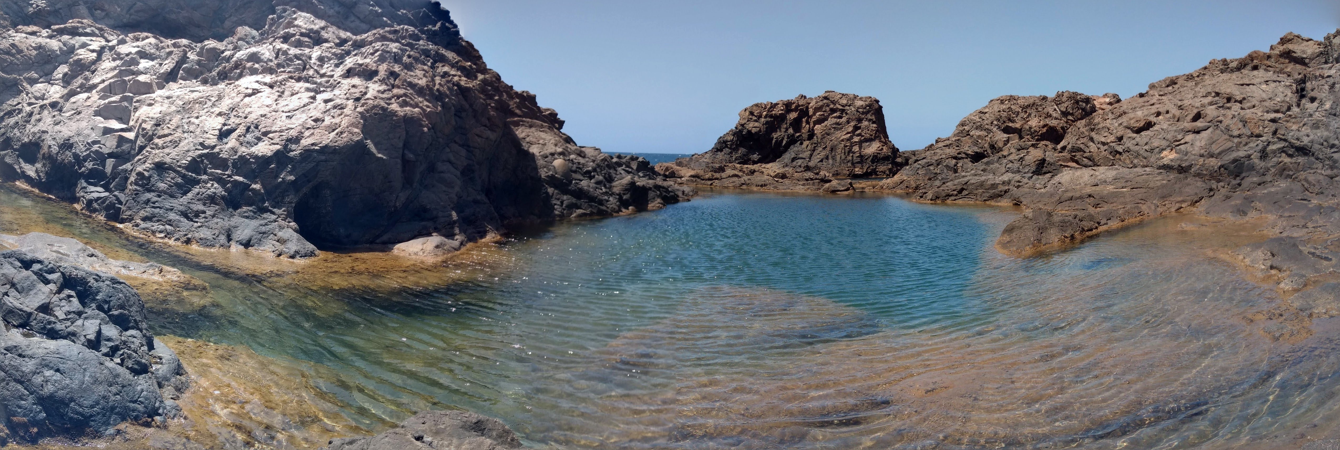 Piscinas naturales de Aguas Verdes en Fuerteventura